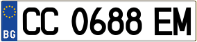 Trailer License Plate